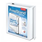 Cardinal FreeStand Easy Open Locking Slant-D Ring Binder, 3 Rings, 2" Capacity, 11 x 8.5, White CRD43120