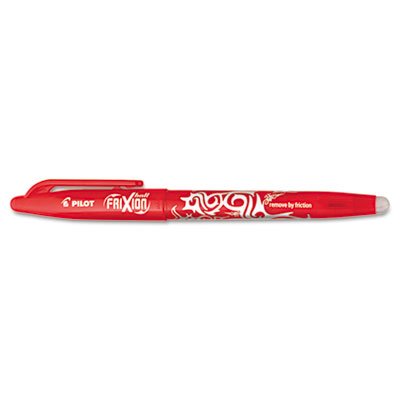 Pilot FriXion Ball Erasable Gel Ink Stick Pen, Red Ink, .7mm PIL31552