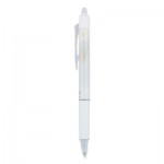 Pilot PIL15128 FriXion Clicker Design Erasable Retractable Gel Pen, Extra Fine 0.5 mm, Black Ink, White Barrel, Dozen PIL15128