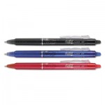 Pilot FriXion Clicker Erasable Retractable Gel Pen, 0.7 mm, Assorted Ink/Barrel, 3/Pack PIL31467