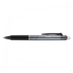 Pilot FriXion Clicker Erasable Retractable Gel Pen, 0.5 mm, Black Ink/Barrel, Dozen PIL32520