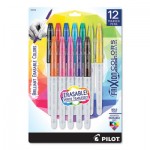 Pilot FriXion Colors Erasable Stick Marker Pen, 2.5 mm, Assorted Ink/Barrel, 12/Set PIL44155
