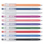Pilot FriXion ColorSticks Erasable Stick Gel Pen, 0.7mm, Assorted Ink/Barrel, 10/Pack PIL32454