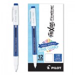 Pilot PIL11467 FriXion Erasable Stick Marker Pen, 0.6 mm, Blue Ink/Barrel, Dozen PIL11467