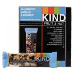 KIND Fruit and Nut Bars, Blueberry Vanilla and Cashew, 1.4 oz Bar, 12/Box KND18039