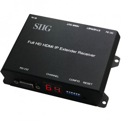 SIIG Full HD HDMI Extender over IP with PoE, RS-232 & IR - Receiver CE-H26511-S1