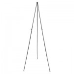 Quartet Full Size Instant Easel, 62-3/8" Maximum Height, Steel, Black QRT29E