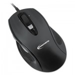103 Full-Size Wired Optical Mouse, USB, Black IVR61014