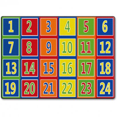 Fun 123s Color Square Rows Rug FE37632A