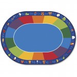 Fun With Phonics Oval Seating Rug 9616