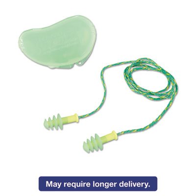 154-FUS30S-HP FUS30S-HP Fusion Multiple-Use Earplugs, Small, 27NRR, Corded, GN/WE, 100 Pairs HOWFUS30SHP