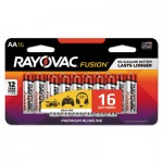 Rayovac Fusion Advanced Alkaline AA Batteries, 16/Pack RAY81516LTFUSK