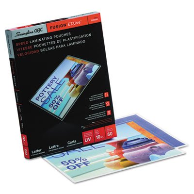 Swingline Gbc Fusion EZUse Premium Laminating Pouches, 10 mil, 11 1/2 x 9, 50/Box SWI3200599