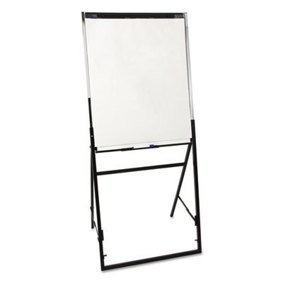 Quartet Futura Dry Erase Presentation Easel, Melamine, 24 x 36, White, Black Frame QRT351900