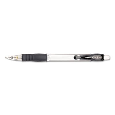 Pilot G-2 Mechanical Pencil, .5mm, Clear w/Black Accents, Dozen PIL51014