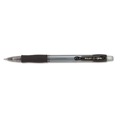 Pilot G-2 Mechanical Pencil, .7mm, Clear w/Black Accents, Dozen PIL51015