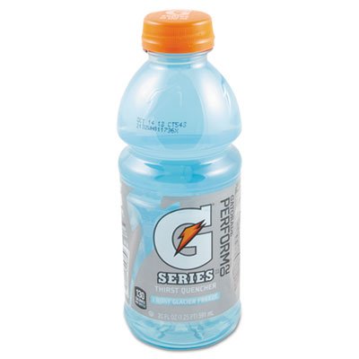 Gatorade 30204 G-Series Perform 02 Thirst Quencher, Glacier Freeze, 20 oz Bottle, 24/Carton QKR32486