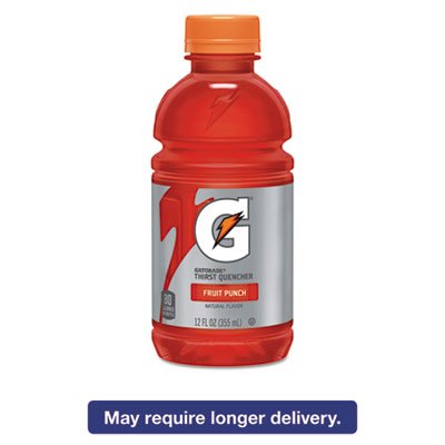 G-Series Perform 02 Thirst Quencher, Fruit Punch, 12 oz Bottle QKR12196