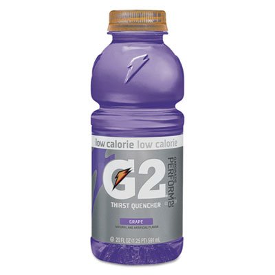 052000204063 G2 Perform 02 Low-Calorie Thirst Quencher, Grape, 20 oz Bottle, 24/Carton QKR04060
