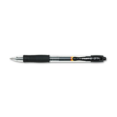 Pilot G2 Premium Retractable Gel Ink Pen, Refillable, Black Ink, .5mm, Dozen PIL31002