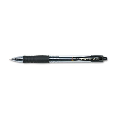 Pilot G2 Premium Retractable Gel Ink Pen, Refillable, Black Ink, .7mm, Dozen PIL31020