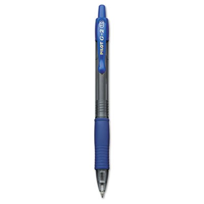 Pilot G2 Premium Retractable Gel Ink Pen, Refillable, Blue Ink, 1mm, Dozen PIL31257