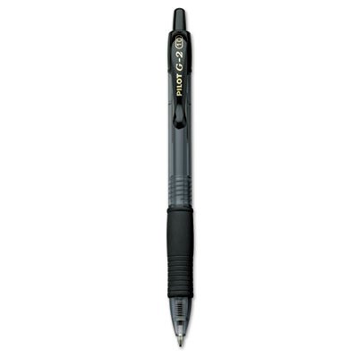 Pilot G2 Premium Retractable Gel Ink Pen, Refillable, Black Ink, Bold, Dozen PIL31256