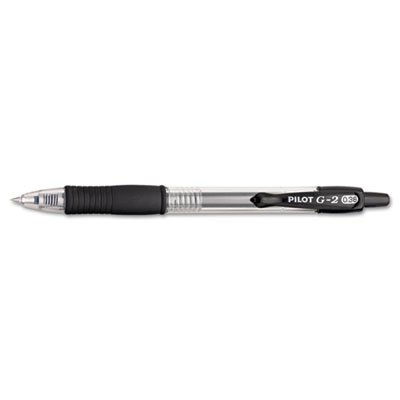 Pilot G2 Premium Retractable Gel Ink Pen, Black Ink, Ultra Fine, Dozen PIL31277