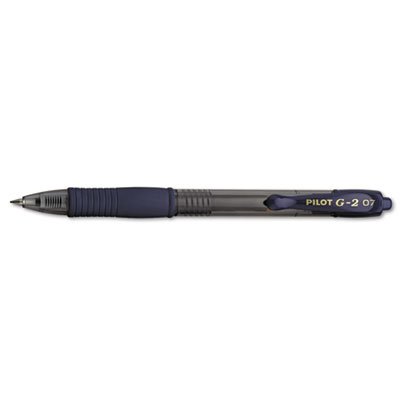 Pilot G2 Premium Retractable Gel Ink Pen, Navy Ink, .7mm, Dozen PIL31187