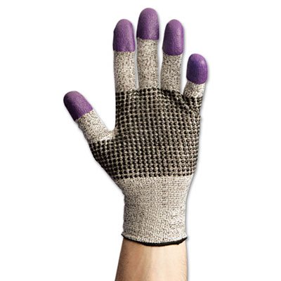 Jackson Safety G60 Purple Nitrile Gloves, Medium/Size 8, Black/White, Pair KCC97431