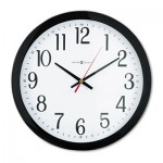 Howard Miller Gallery Wall Clock, 16" Overall Diameter, Black Case, 1 AA (sold separately) MIL625166