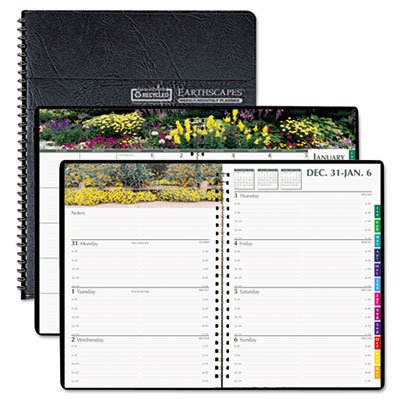 House of Doolittle Gardens of the World Weekly/Monthly Planner, 7 x 10, Black, 2016 HOD294632