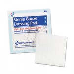 First Aid Only FAE-5005 Gauze Pads, 3" x 3", 5/Pack FAOFAE5005