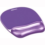 Fellowes Gel Crystals Mousepad/Wrist Rest - Purple 91441