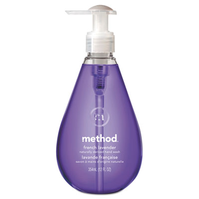 Method MTH00031 Gel Hand Wash, French Lavender, 12 oz Pump Bottle, 6/Carton MTH00031CT
