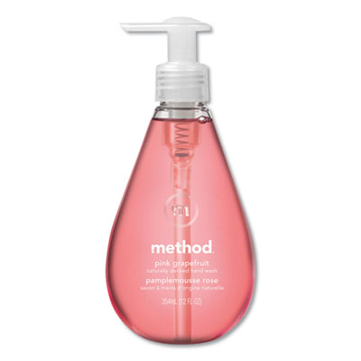 Method Gel Hand Wash, Pink Grapefruit, 12 oz Pump Bottle MTH00039