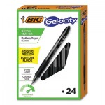 BIC RLC241-BK Gel-ocity Retractable Gel Pen Value Pack, Medium 0.7 mm, Black Ink/Barrel, 24/Pack BICRLC241BK