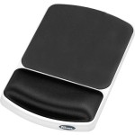Fellowes Gel Wrist Rest and Mouse Pad - Graphite/Platinum 91741