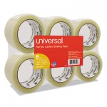 UNV53200 General-Purpose Acrylic Box Sealing Tape, 48mm x 100m, 3" Core, Clear, 6/Pack UNV53200