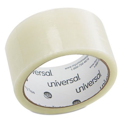 UNV61000 General Purpose Box Sealing Tape, 48mm x 50m, 3" Core, Clear UNV61000