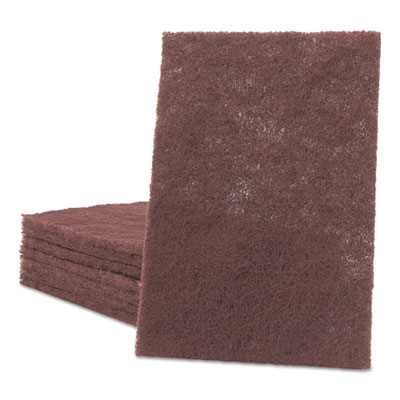 Scotch-Brite 7447 General Purpose Hand Pad, 6 x 9, Maroon, 20 BX, 3 BX/CT MMM04029