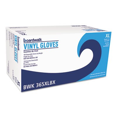 BWK365XLBX General Purpose Vinyl Gloves, Clear, X-Large, 2 3/5 mil, 100/Box BWK365XLBX