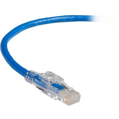 Black Box GigaBase 3 CAT5e 350-MHz Lockable Patch Cable (UTP), Blue, 2-ft. (0.6-m) C5EPC70-BL-02