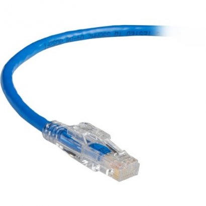Black Box GigaBase 3 CAT5e 350-MHz Lockable Patch Cable (UTP), Blue, 15-ft. (4.5-m) C5EPC70-BL-15