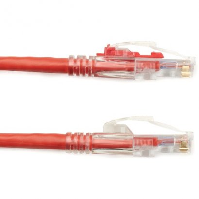 Black Box GigaBase 3 CAT5e 350-MHz Lockable Patch Cable (UTP), Red, 6-ft. (1.8-m) C5EPC70-RD-06