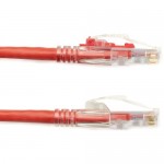 Black Box GigaBase 3 CAT5e 350-MHz Lockable Patch Cable (UTP), Red, 6-ft. (1.8-m) C5EPC70-RD-06