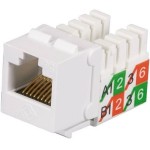 GigaBase2 CAT5e Jack, Universal Wiring, White, 25-Pack FMT929-R2-25PAK