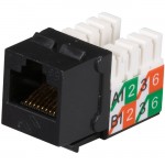 Black Box GigaBase2 CAT5e Jack, Universal Wiring, Black, Single-Pack FMT921-R2