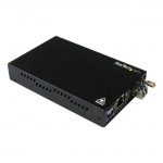 StarTech.com Gigabit Ethernet Copper-to-Fiber Media Converter - SM LC - 10 km ET91000SM10
