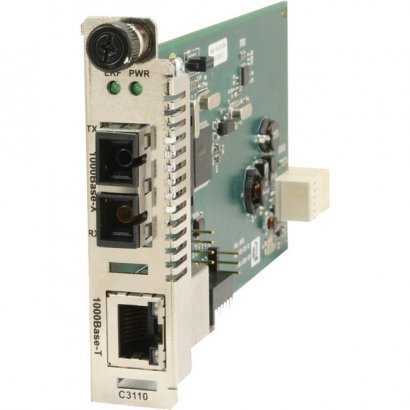 Transition Networks Gigabit Ethernet Media Converter Module 1000Base-T to 1000Base-SX/LX C3110-1039